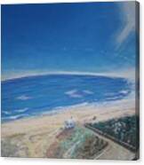 Top View Of Waveland Beach Canvas Print