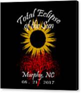 Total Eclipse T-shirt Art Murphy Nc Canvas Print