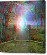 Towards The Light - Use Red-cyan 3d Glasses Canvas Print