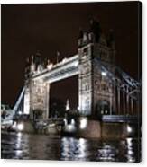 Tower Bridge By Night Canvas Print