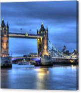 Tower Bridge London Blue Hour Canvas Print