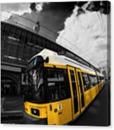 Tram And Tower Canvas Print