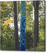 Tree Knitting Canvas Print
