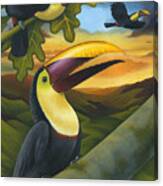 Treetop Toucans Canvas Print