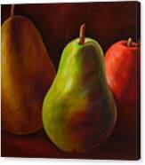 Tri Pear Canvas Print