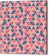 Triangular Geometric Pattern - Warm Colors 07 Canvas Print