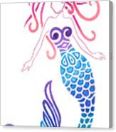 Tribal Mermaid Canvas Print