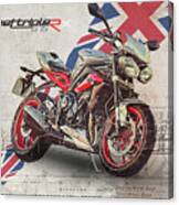 Triumph Street Triple Rx Canvas Print