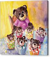 Truffle Mcfurry And The Bear Cupcakes Canvas Print