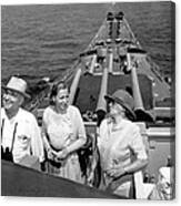Truman Family At Sea Canvas Print