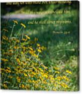 Trust In The Lord- Blackeyed Susans Canvas Print