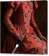 Tudor Queen Holding A Dagger Canvas Print
