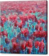 Tulips Dance Abstract Canvas Print