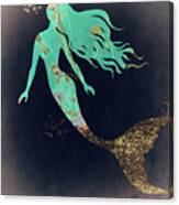 Turquoise Mermaid Canvas Print