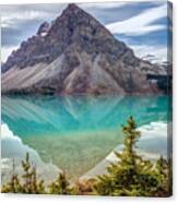 Turquoise Reflection At Bow Lake Canvas Print