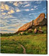 Turtle Rock At Sunset Canvas Print