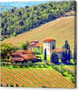 Tuscan Vineyard Canvas Print