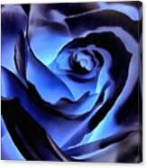 Twilight Blue Rose Canvas Print