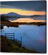 Twilight, Loch Peallach Canvas Print