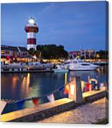 Twilight Over Harbour Town, Hilton Head Island, South Carolina Canvas Print