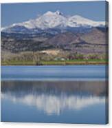 Twin Peaks Mccall Reservoir Reflection Canvas Print