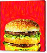 Two All Beef Patties Canvas Print
