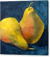 Two Pears Canvas Print