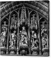 Tympanum From Notre Dame Du Sablon Canvas Print