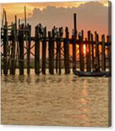 U-bein Bridge Canvas Print