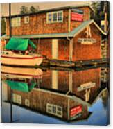 Ucluelet Restaurant In The Harbor Canvas Print