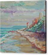 Umhlanga Light House And Beach Canvas Print