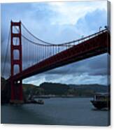 Under The Golden Gate In Early Morning Light Canvas Print