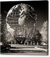 Unisphere Ny World's Fair 1964 Sepia Canvas Print