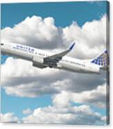 United Airlines Boeing 737 Canvas Print
