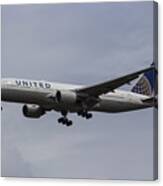 United Airlines Boeing 777 Canvas Print