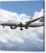 United Airlines Boeing 777 Dreamliner Canvas Print
