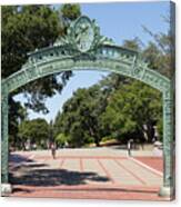 University Of California Berkeley Historic Sather Gate Dsc4072 Canvas Print