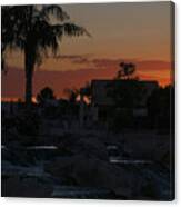 Upscale Desert Sunset Canvas Print