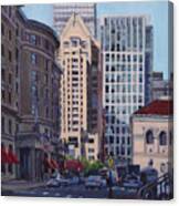 Urban Canyon - Saint James Street, Boston Canvas Print