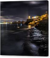 Valletta By Night - Malta - Cityscape, Travel Photography Canvas Print