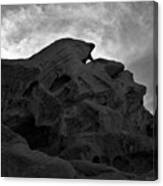 Valley Of Fire Iv Sq Bw Canvas Print