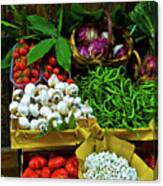 Vegetables In Florence Canvas Print