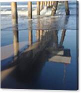Venice Beach Pier Reflection Canvas Print