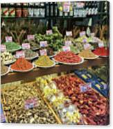 Italian Market Spices Canvas Print