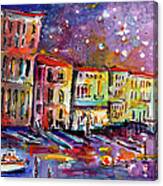 Venice Reflections Celebrating Italy Painting Canvas Print