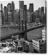 View Of The Brooklyn Bridge Canvas Print