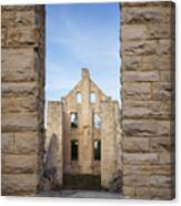 View Of The Ruins Canvas Print