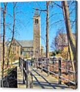 View To Mcgraw Tower Canvas Print