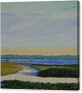 Vineyard Beach Path Canvas Print
