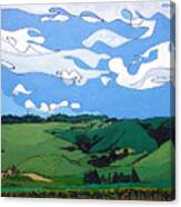 Vineyard Landscape 1 Canvas Print